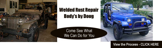 Welded rust repair services for auto rust damage and other body work in West Melbourne, Melbourne and Palm Bay.